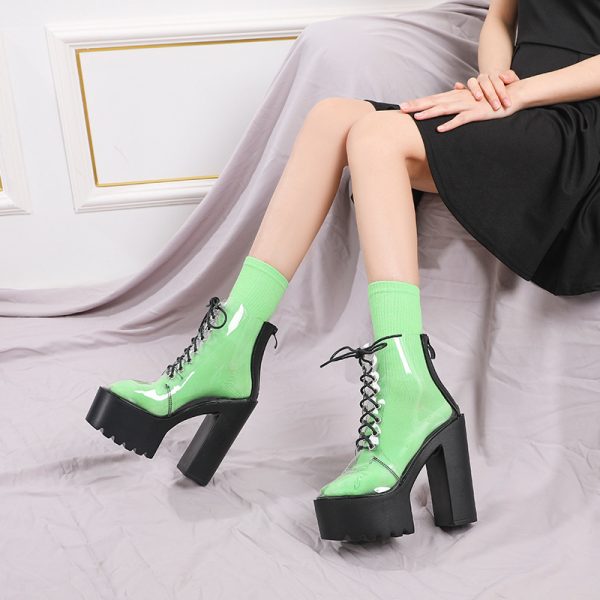 Transparent Ankle Boots