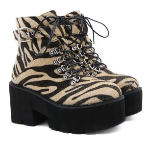 Tiger Print Boots