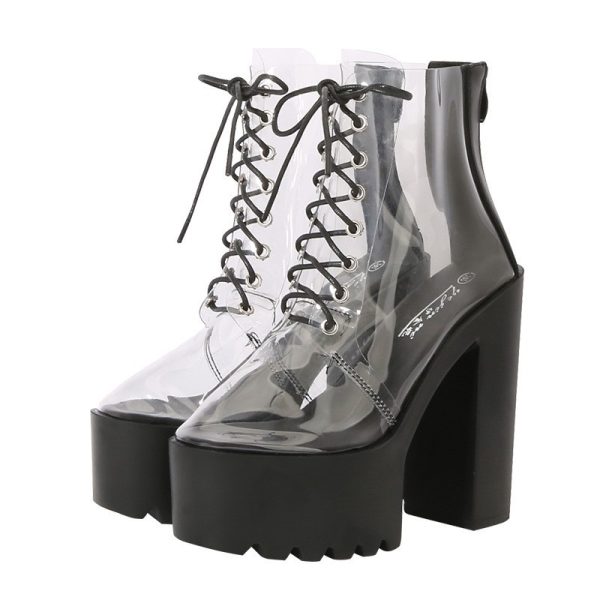 Transparent Ankle Boots