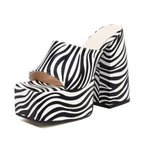 Zebra Print Sandals