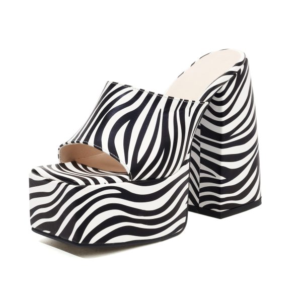 Zebra Print Sandals