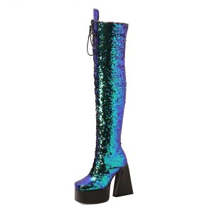 Sequin Boots