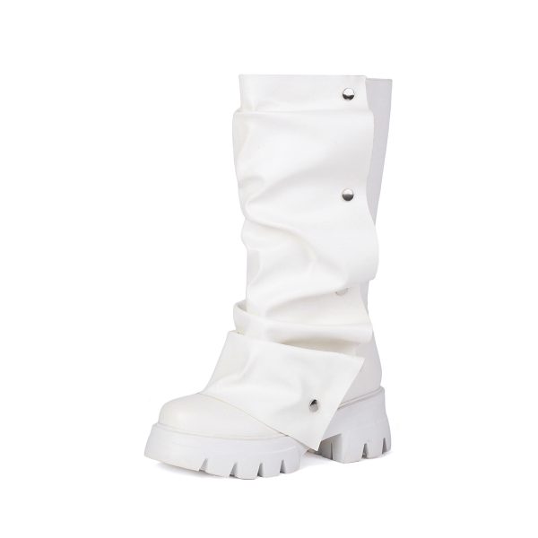 Mid Calf Flat Boots