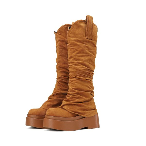 Suede Platform Boots