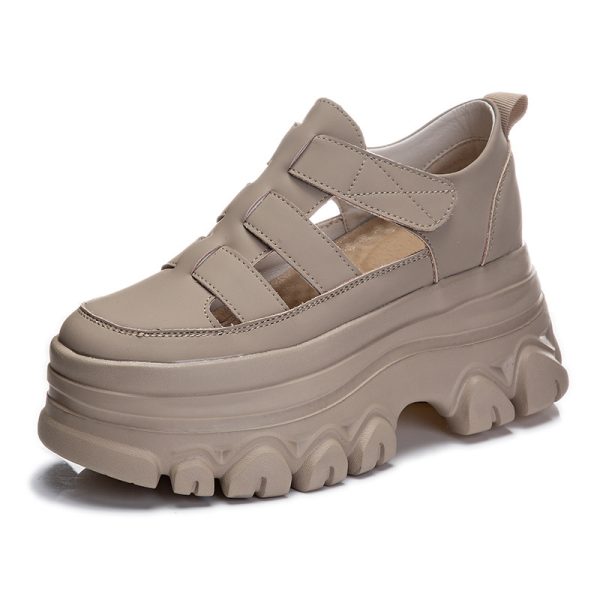 Beige Platform Sandals