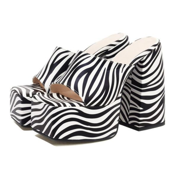 Zebra Print Sandals