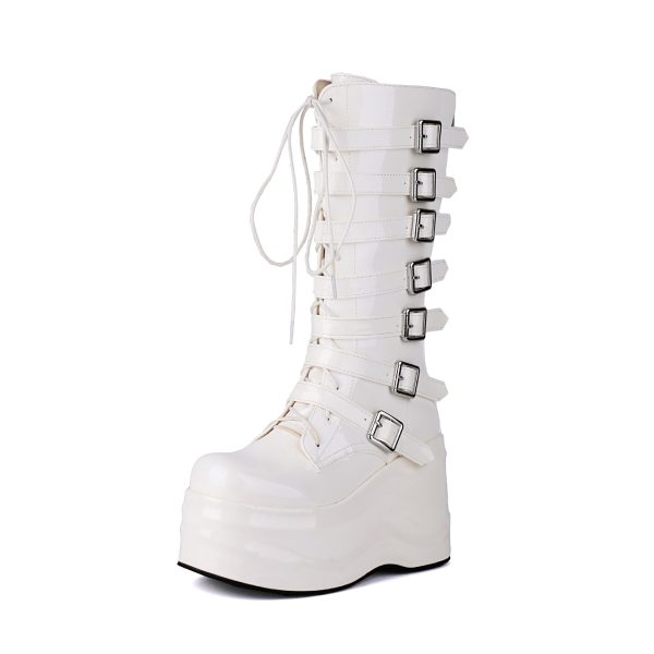 Wedge retro-feel boots