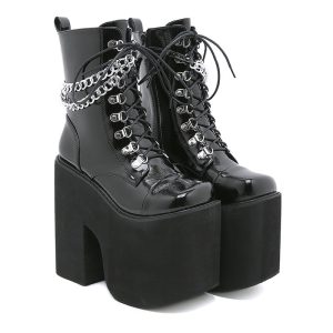 High-Platform Ankle Boots