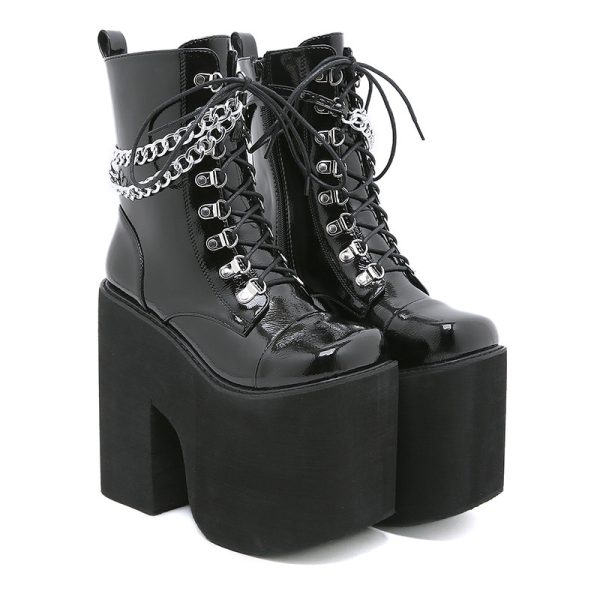 High-Platform Ankle Boots