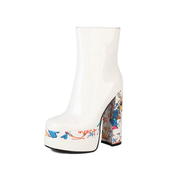 White Ankle Boots