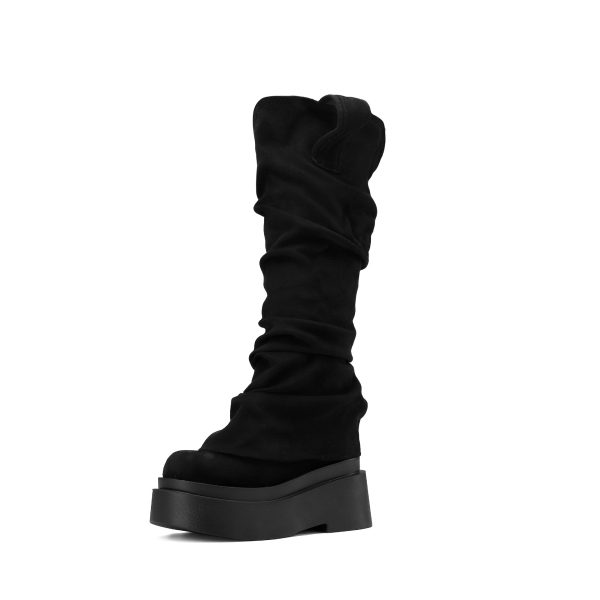 Suede Platform Boots