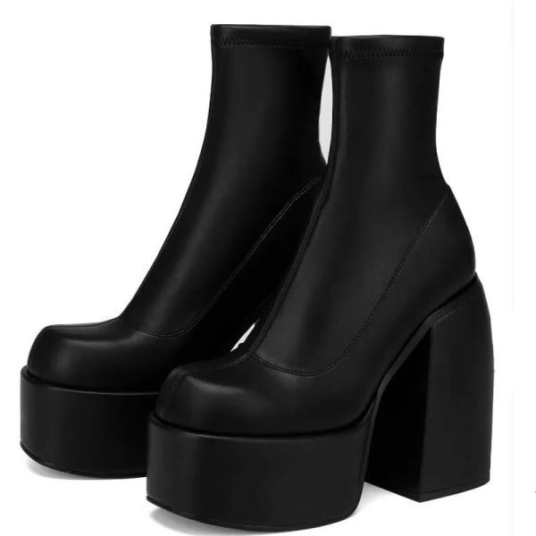 High-Platform Ankle Boots