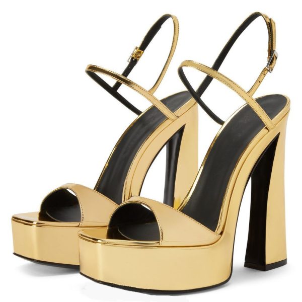 Gold Platform Sandals