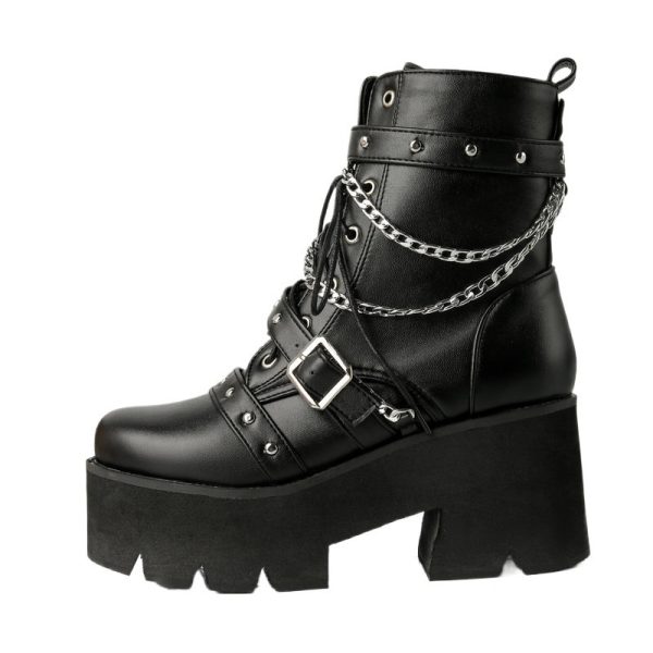 Platform ankle boots