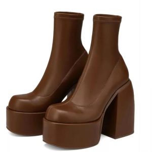 High-Platform Ankle Boots