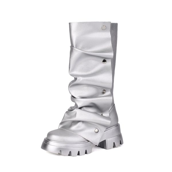 Mid Calf Flat Boots