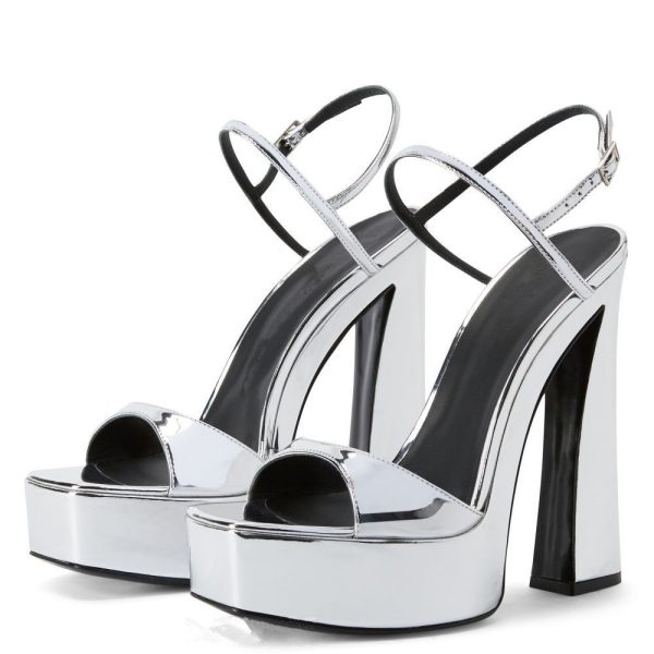 Silver Platform Sandals
