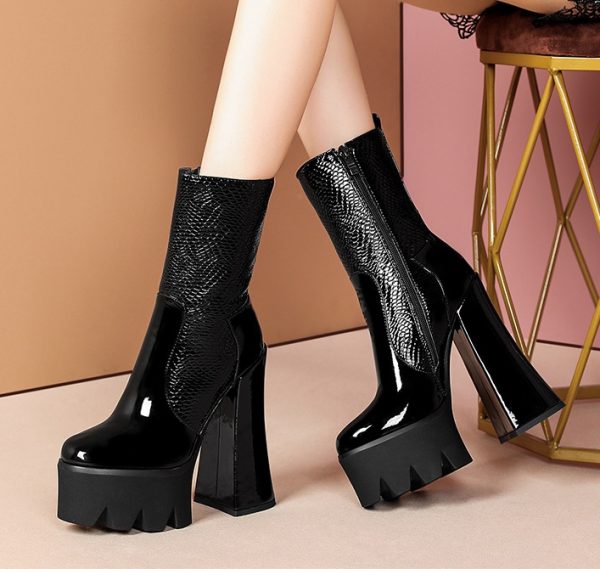 Black ankle boots