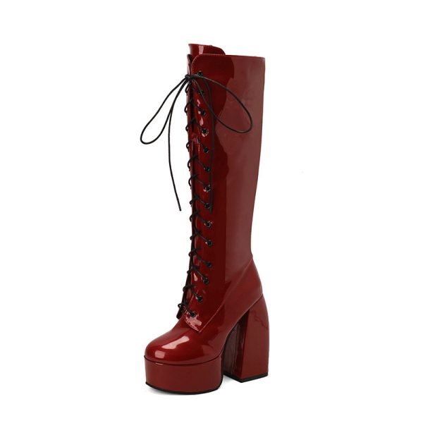 Sleek knee-High Platform Boots