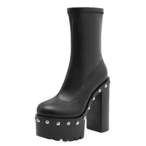 Studded ankle boots