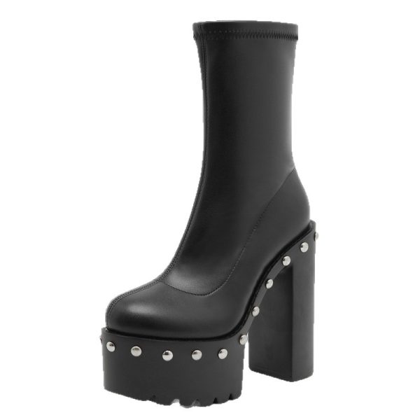 Studded ankle boots