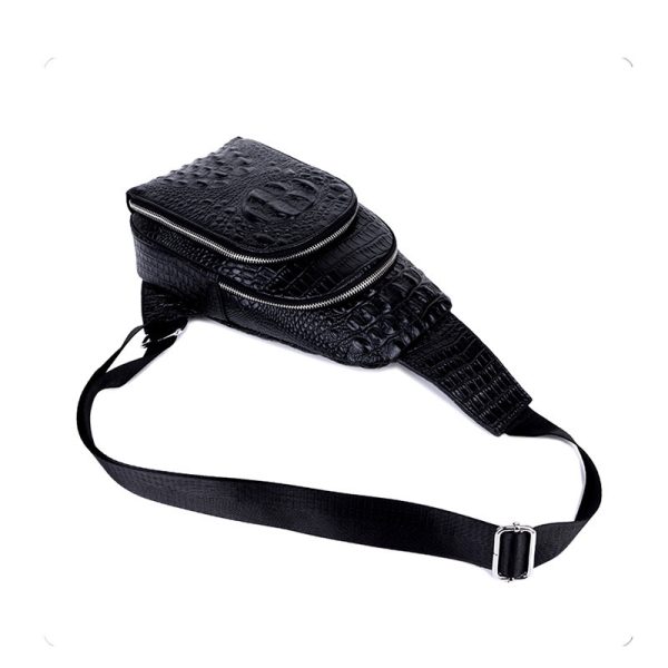 Croc skin sling bag