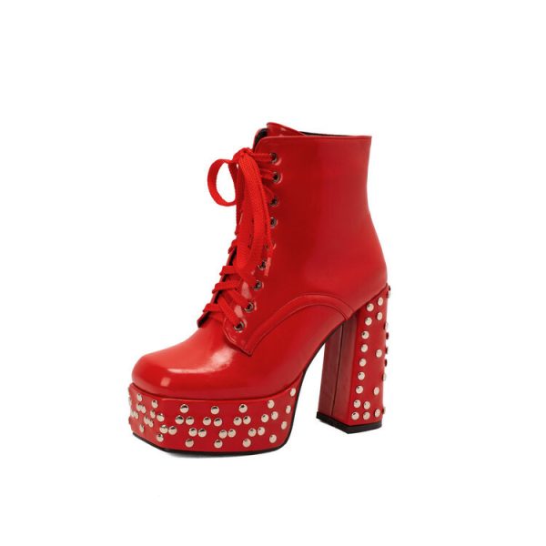 Platform ankle boots