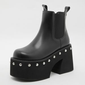Studded Ankle Platform Boots