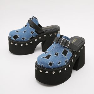 Denim Platform Shoes