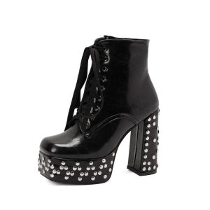 Platform ankle boots
