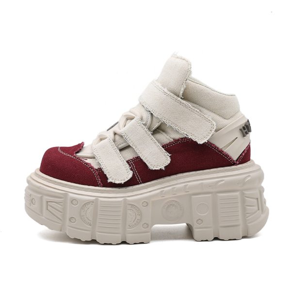 Platform retro sneakers