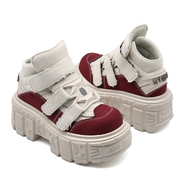 Platform retro sneakers