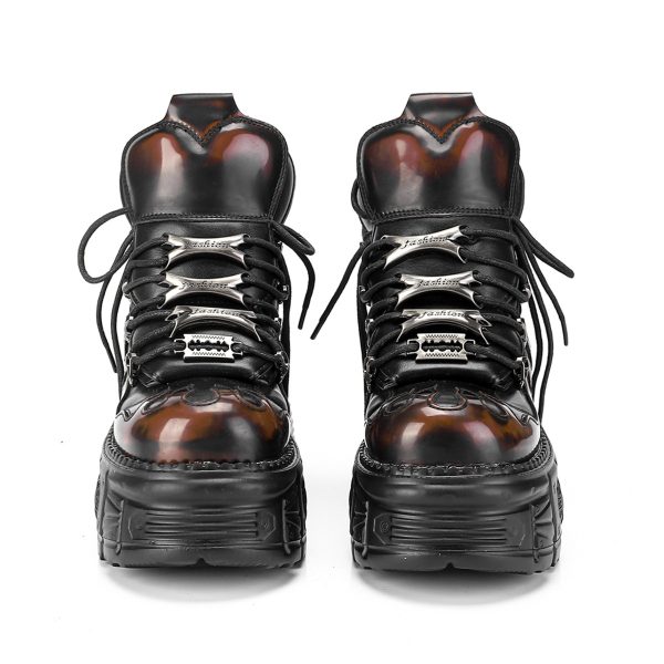 Retro platform sneakers