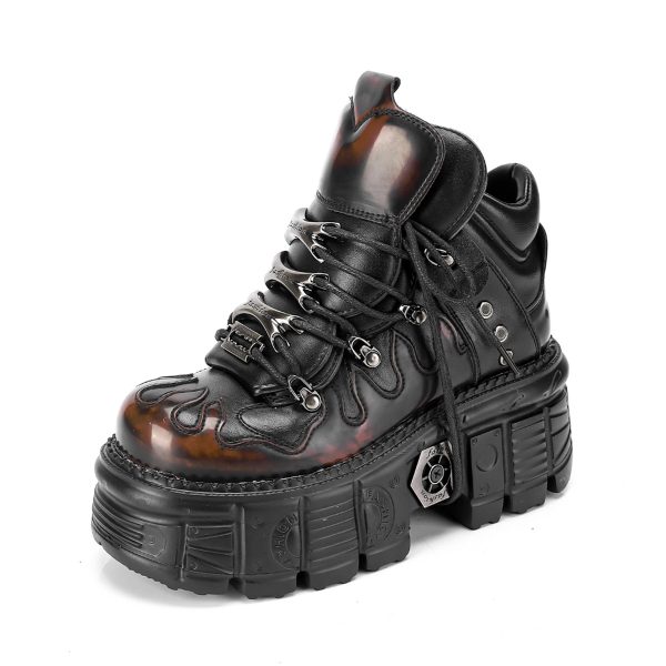 Retro platform sneakers