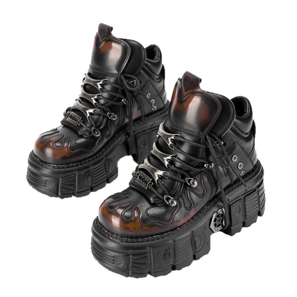 Retro platform sneakers